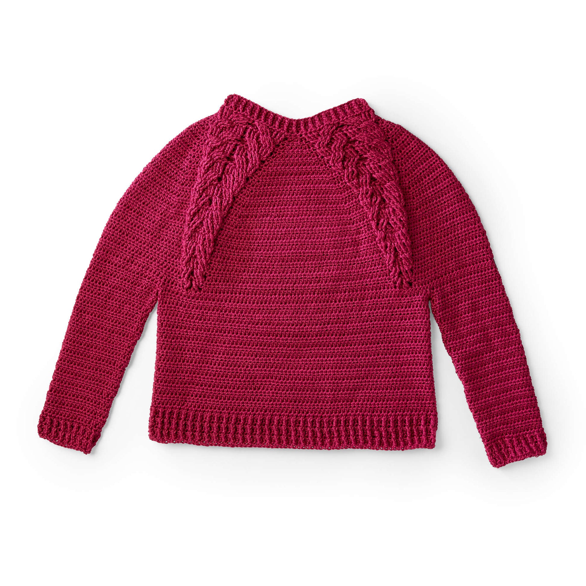Free Caron Branching Out Crochet Pullover Pattern