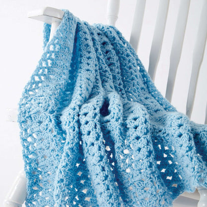 Caron Cluster Waves Crochet Blanket Single Size