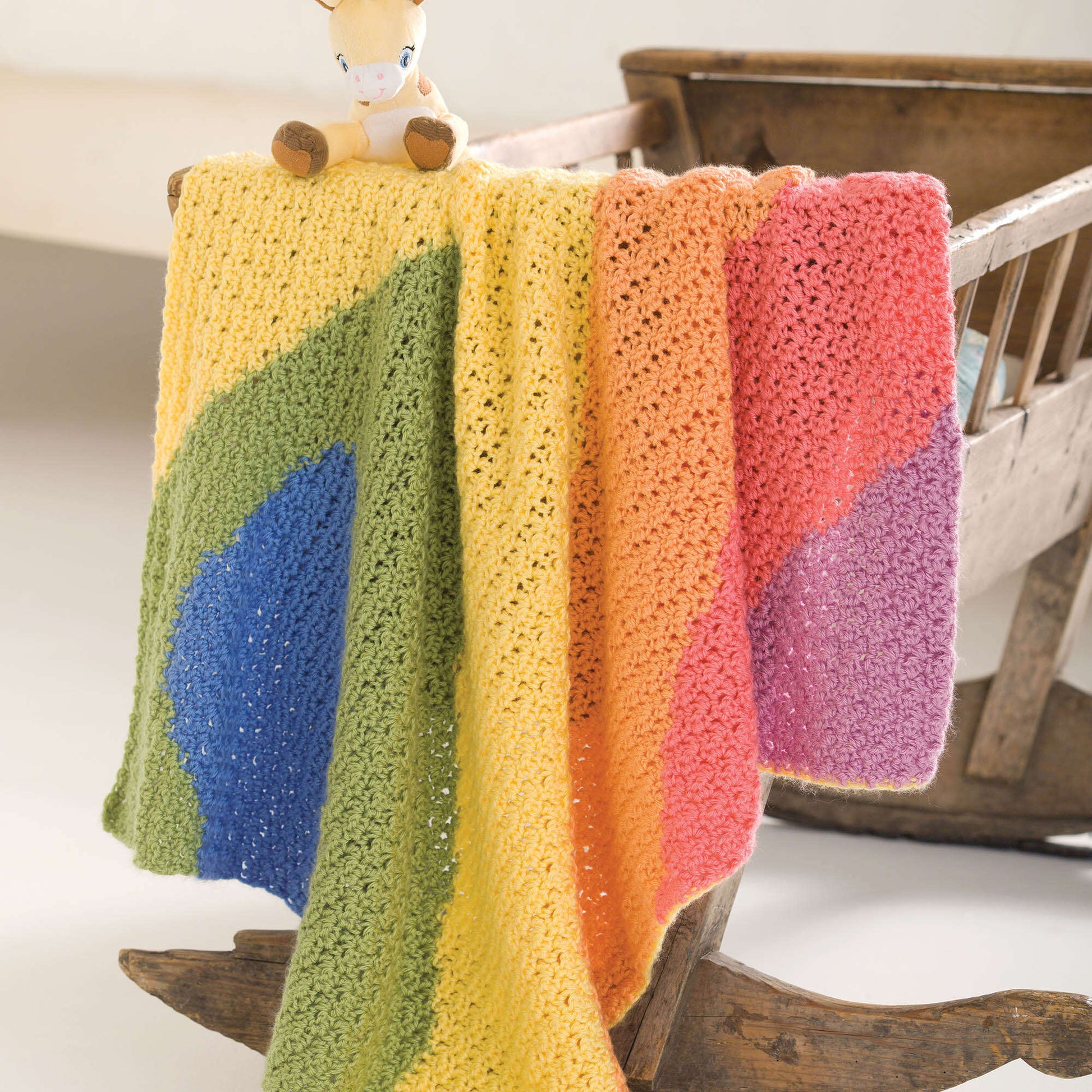 Free Caron Baby Waves Blanket Crochet Pattern