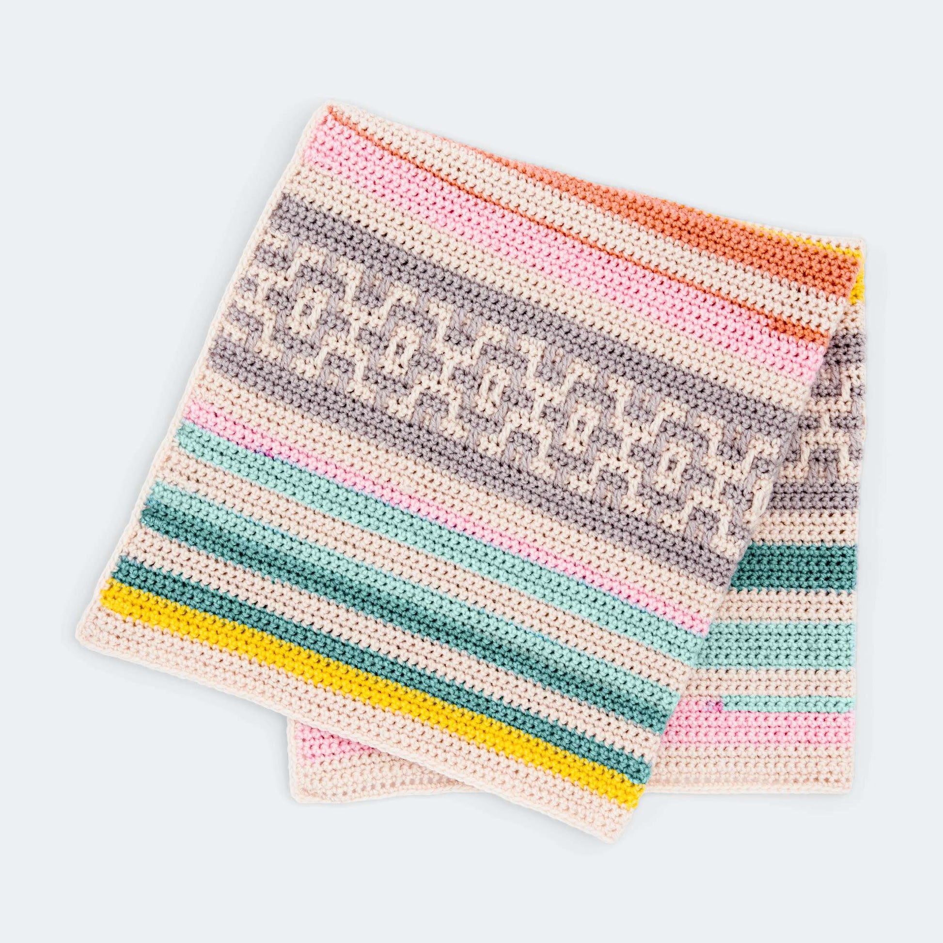 Free Caron Geo Baby Crochet Blanket Pattern