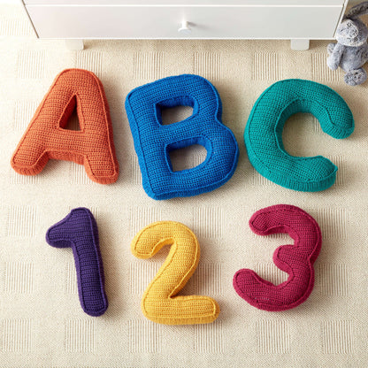 Caron ABC's & 123's Crochet Pillows Letter U