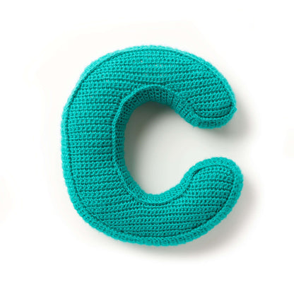Caron ABC's & 123's Crochet Pillows Letter C