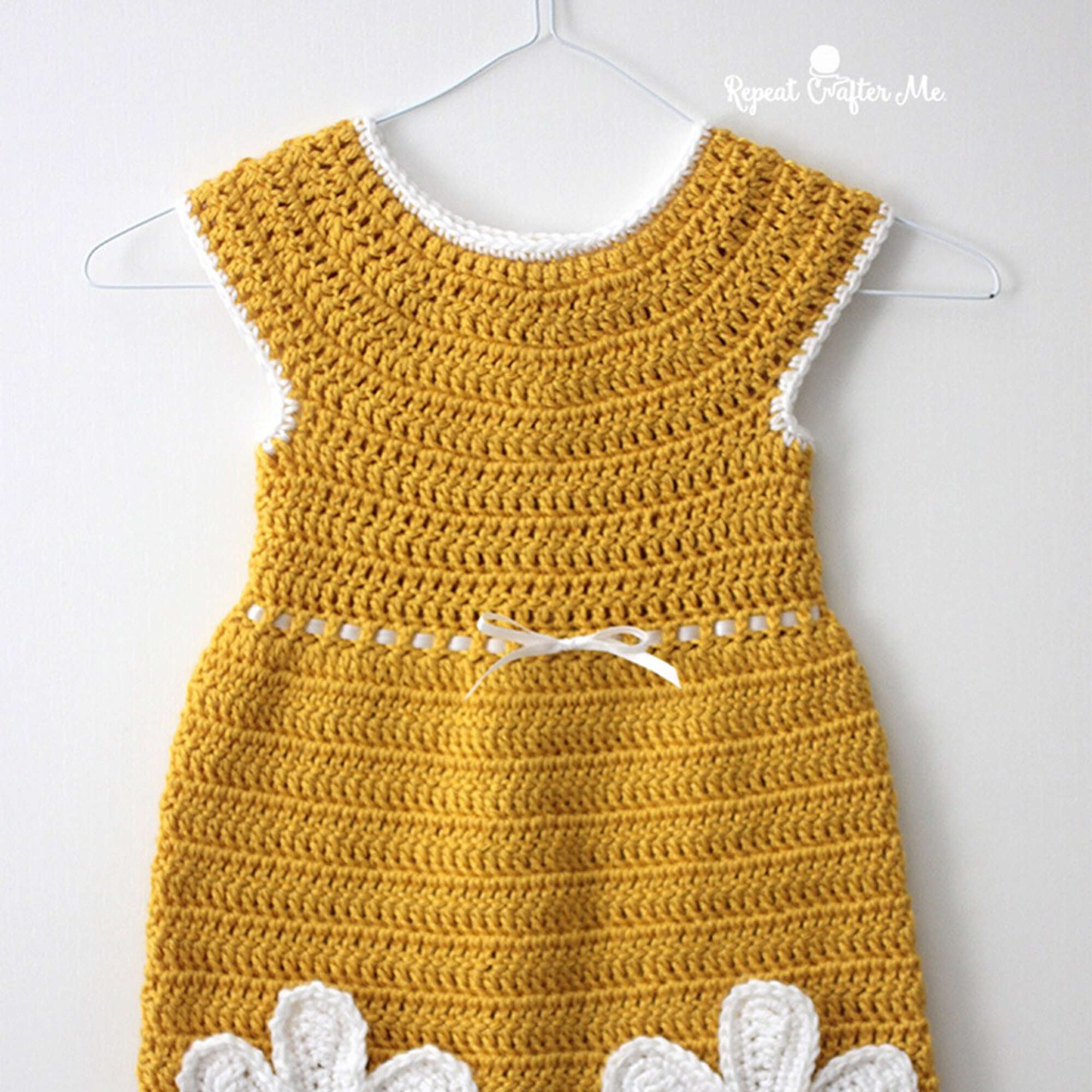 Free Easy Caron Daisy Dress Crochet Pattern