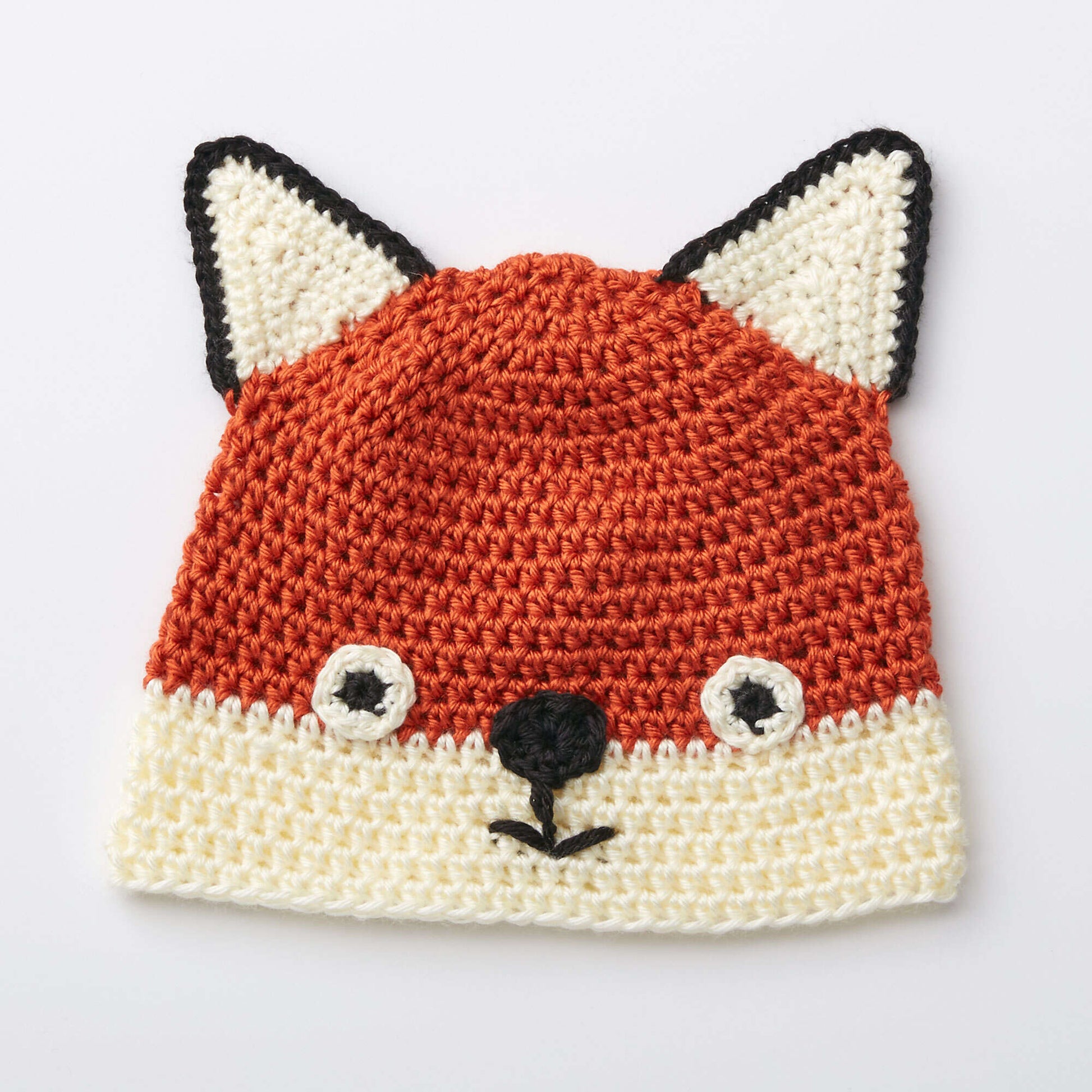 Free Caron Crochet Fox Hat Pattern