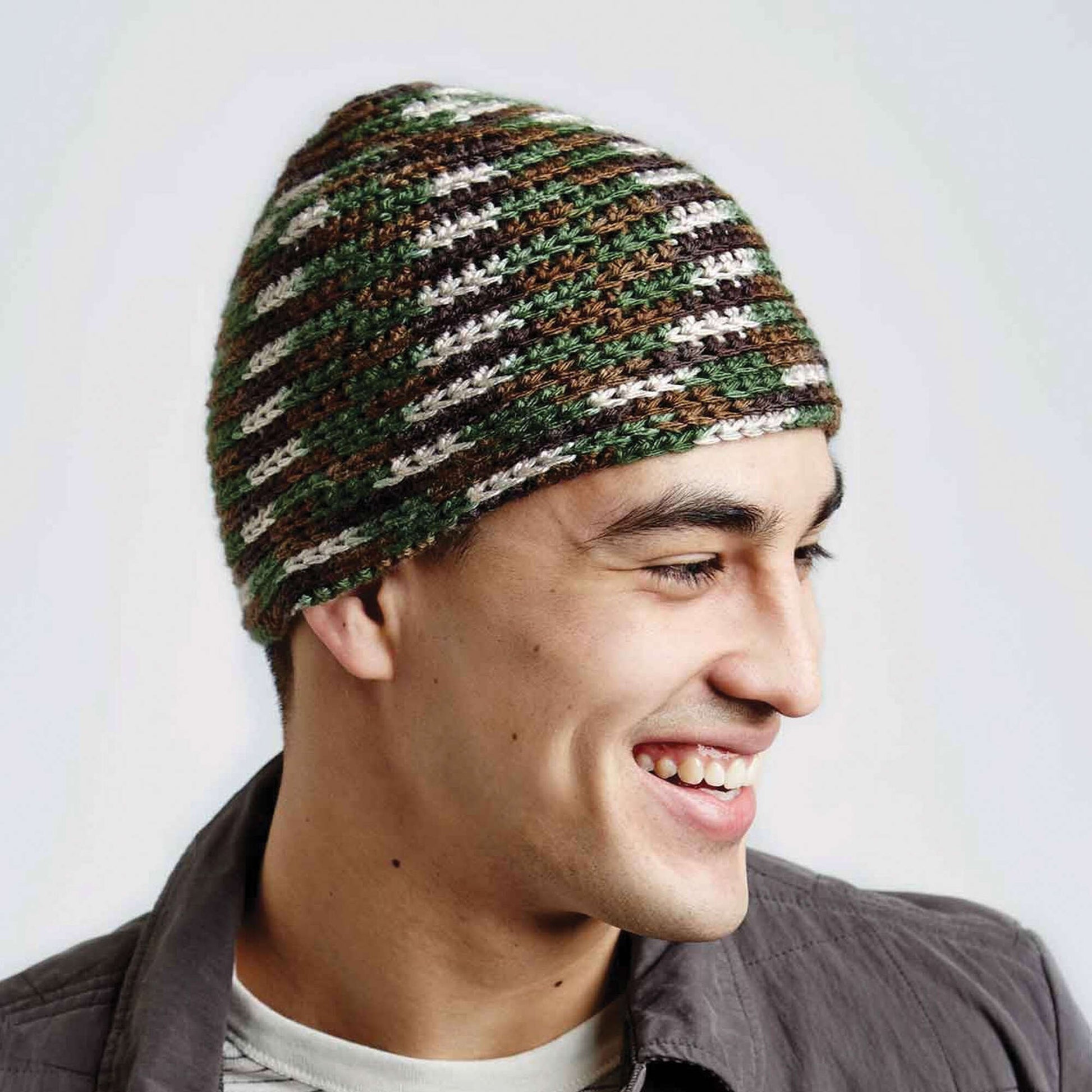 Free Caron Camo Hat Crochet Pattern