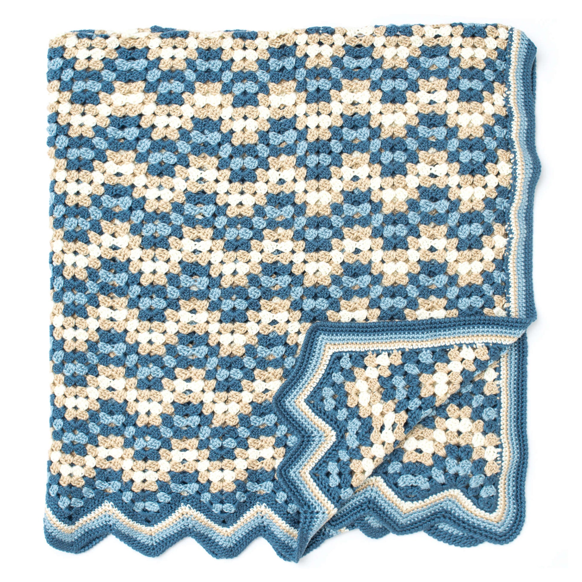 Free Caron Granny Goes Ripple Crochet Pattern