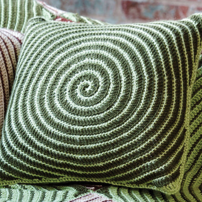 Caron Vortex Afghan & Pillows Crochet Pillow 2