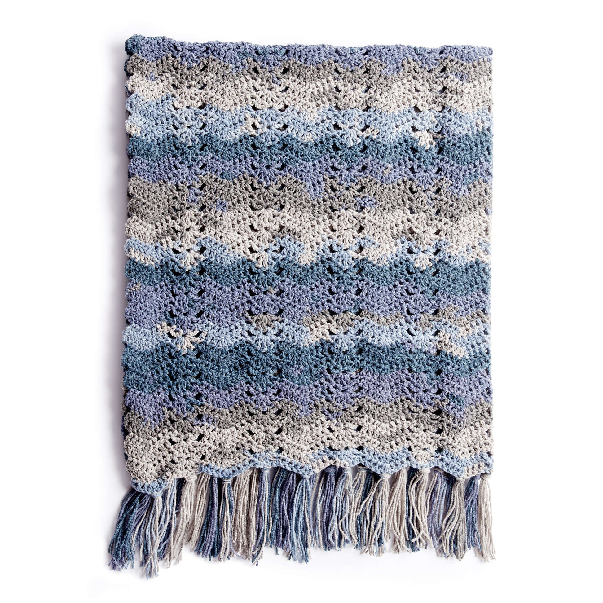 Free Caron Ocean Waves Crochet Blanket Pattern