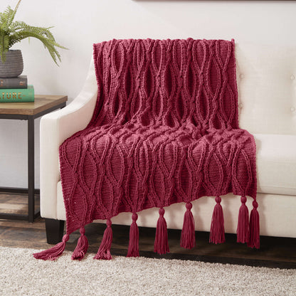 Caron Crochet Cables Blanket Single Size