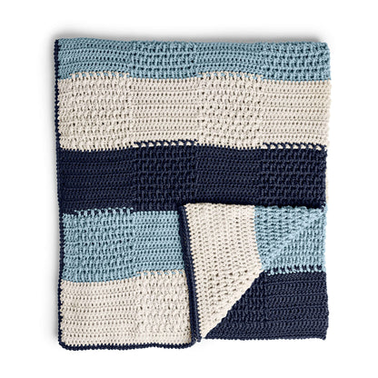 Caron Textures Stripes Crochet Blanket Single Size