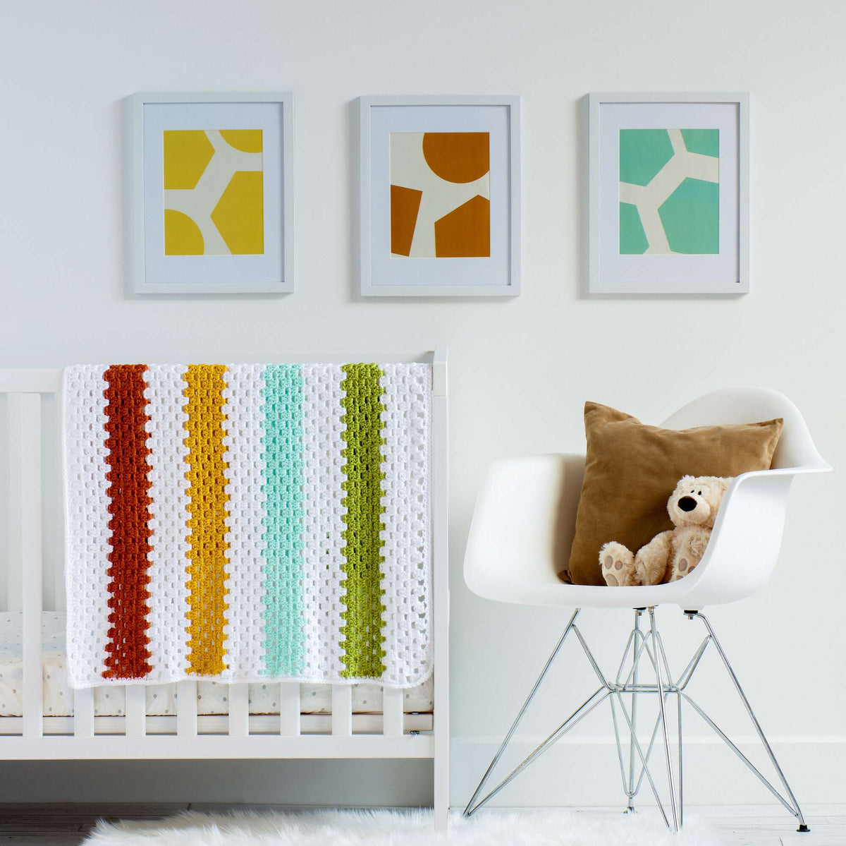 Crochet Blanket made in Caron Simply Soft yarn