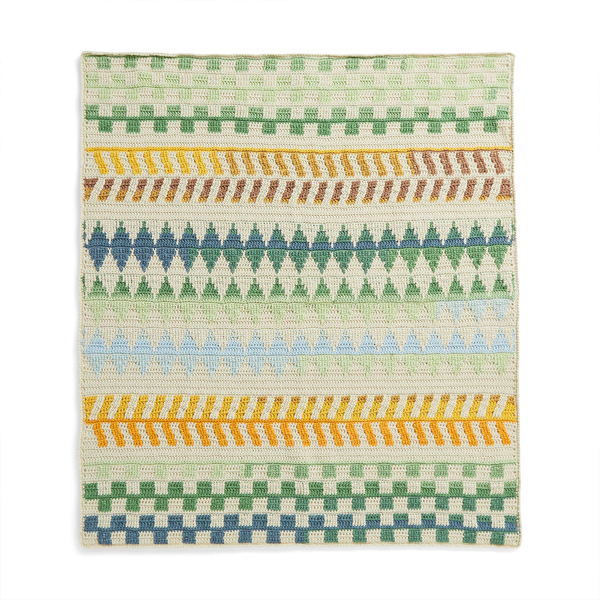 Free Caron Geometry Lessons Blanket Crochet Pattern Yarnspirations