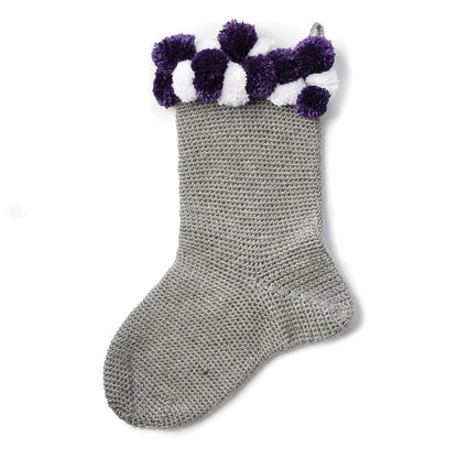 Caron Crochet Pompom Stocking Single Size