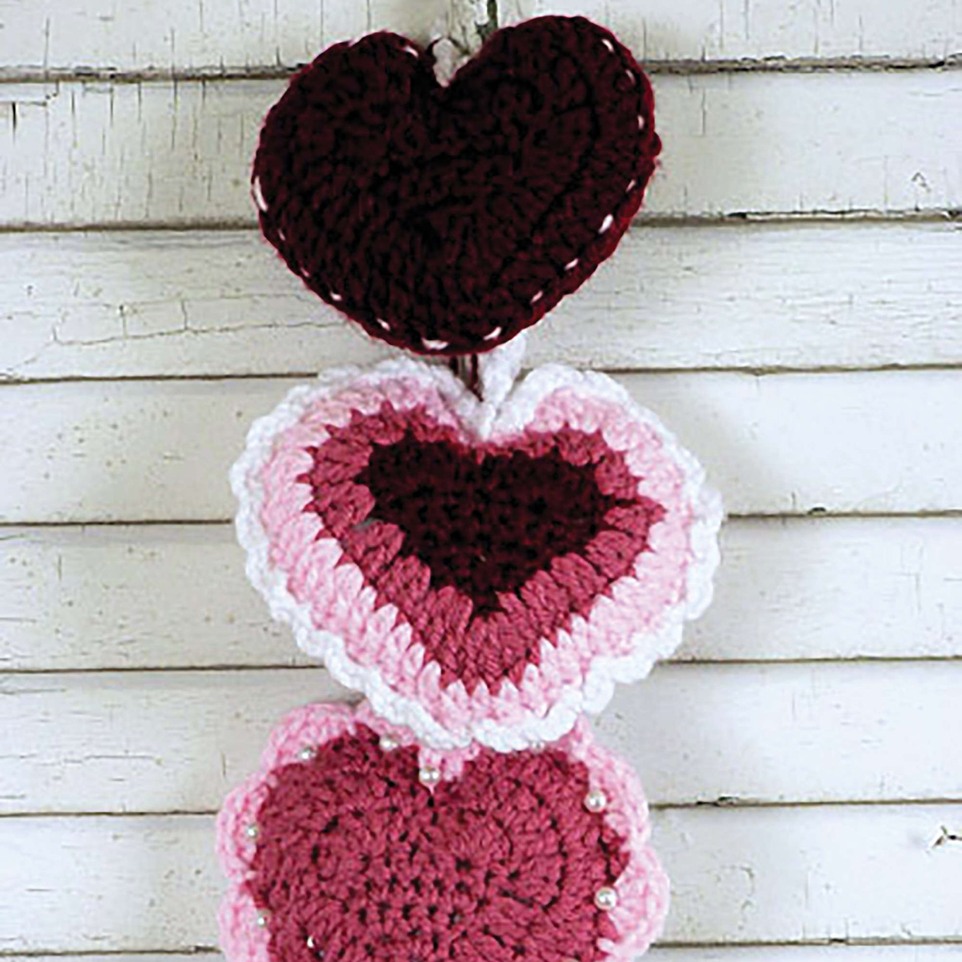 Free Caron Trio Of Hearts Crochet Pattern