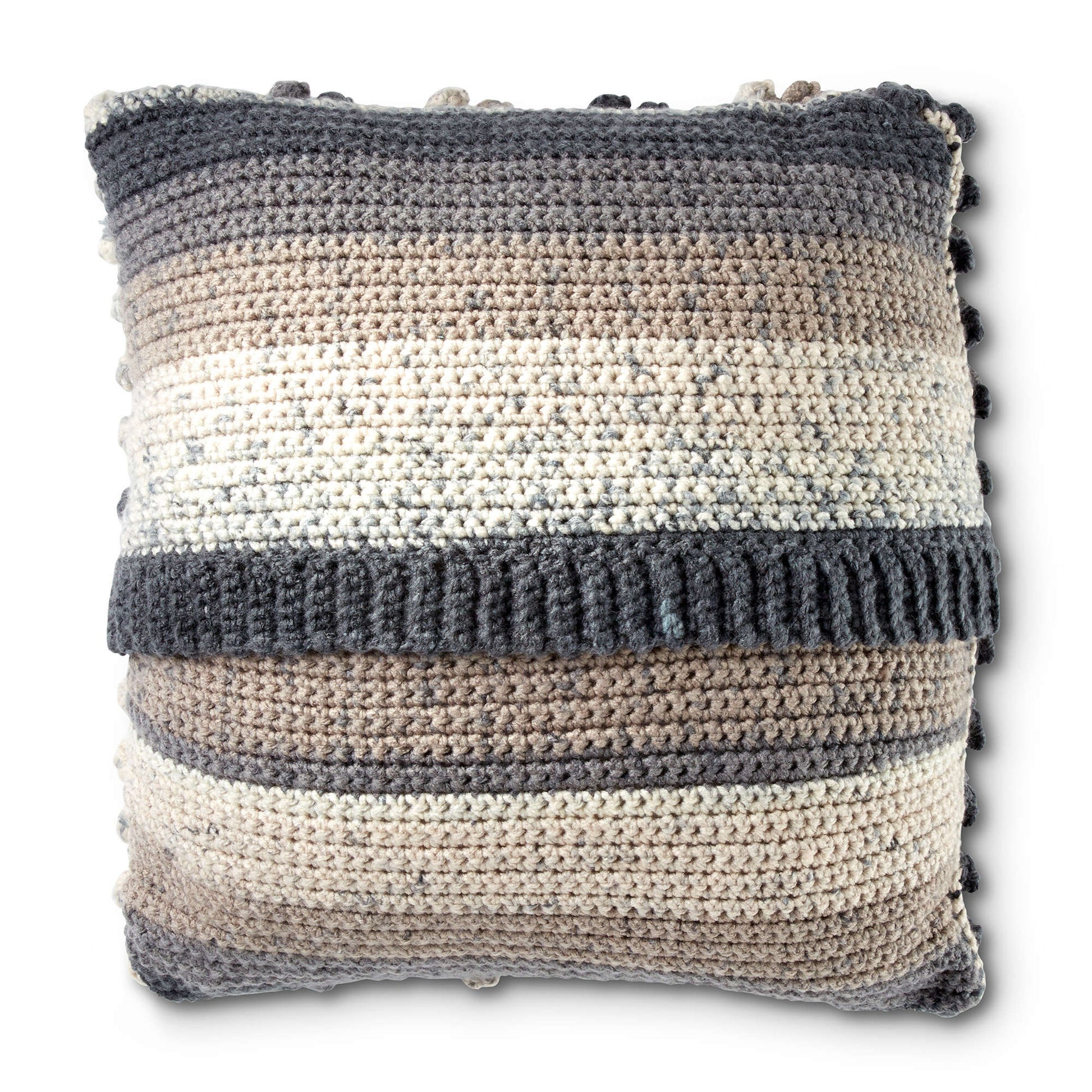 Free Caron Crochet Popcorn Pillow Pattern