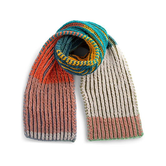 Knit Scarf made in Caron Colorama O'Go yarn
