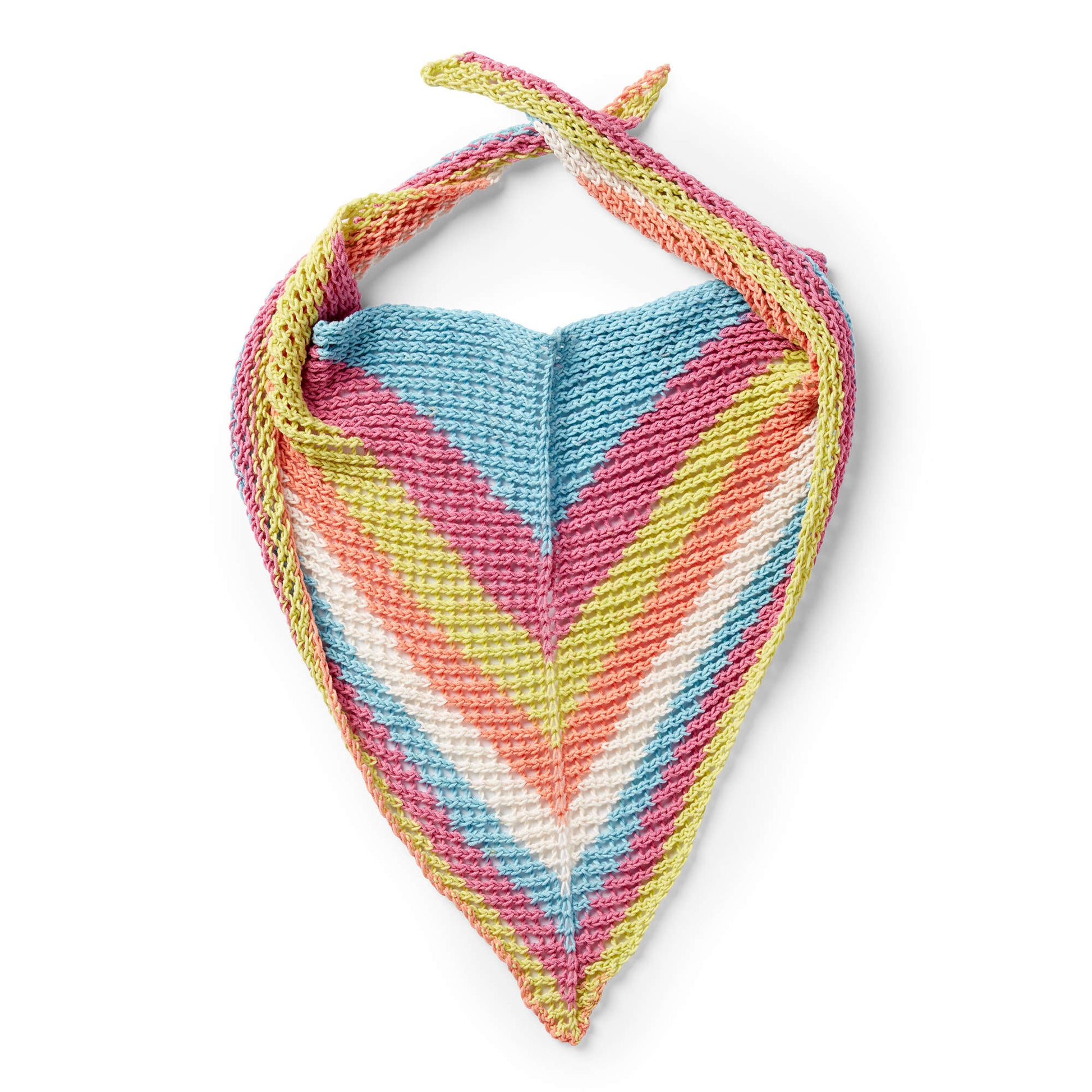 Free Caron Triangular Knit Shawl Pattern