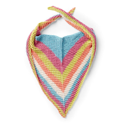 Caron Triangular Knit Shawl Single Size