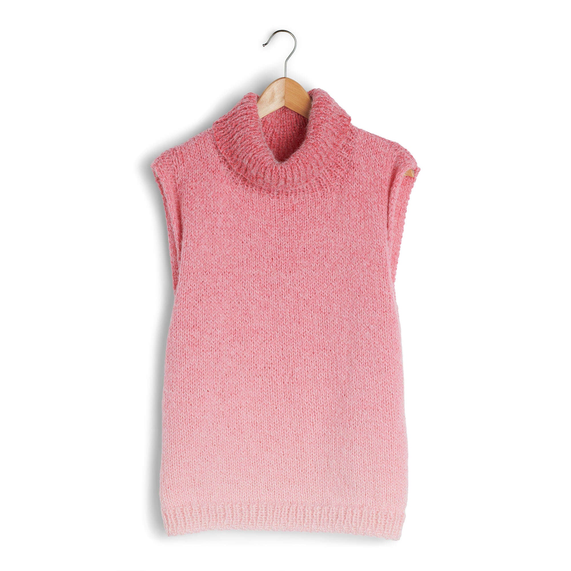 Free Easy Caron Long Neck Boxy Vest Knitting Pattern Yarnspirations