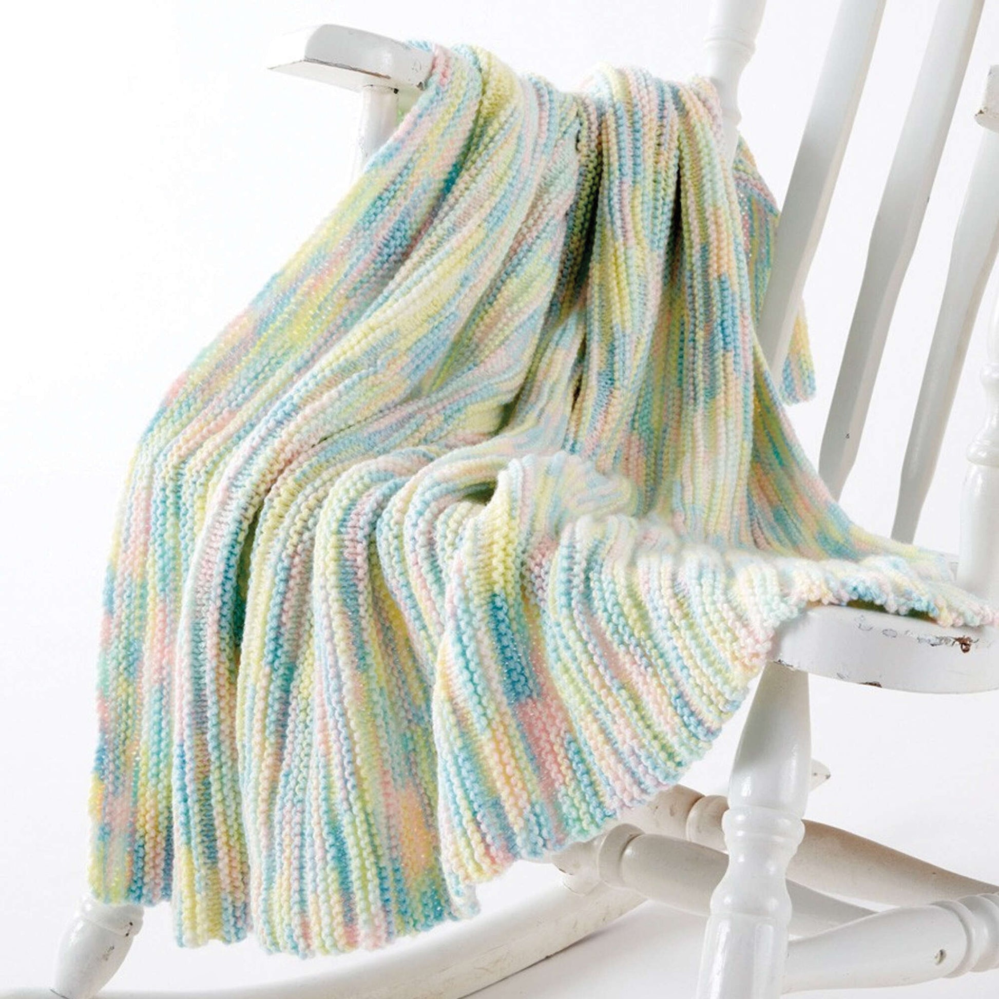 Free Caron Little Ridges Knit Baby Blanket Pattern