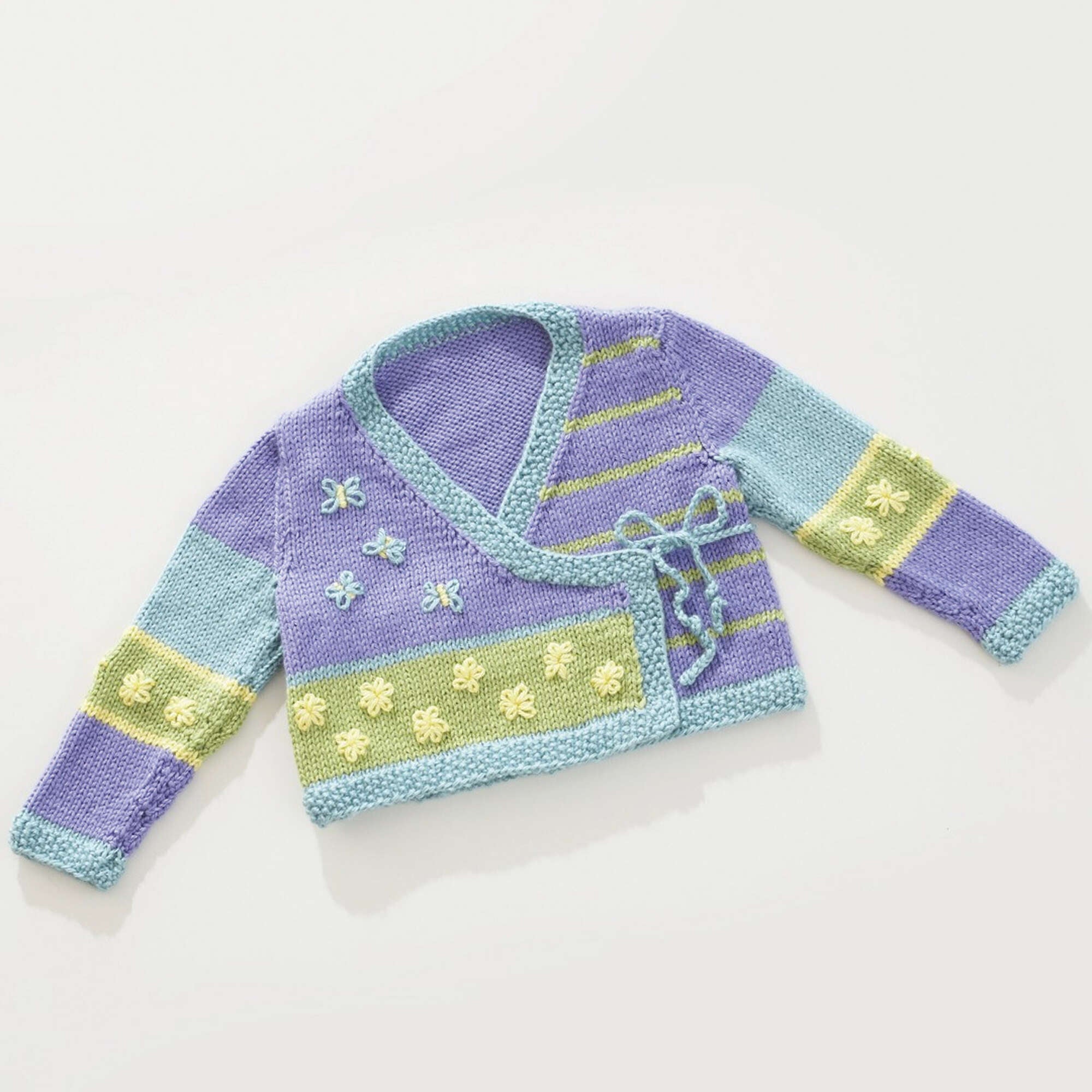 Free Easy Caron Nordic Kimono Knitting Pattern | Yarnspirations, image size:2000x2000