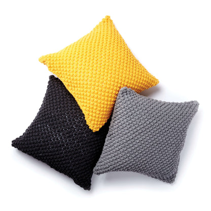 Caron Pebble Pop Knit Pillows Caron Pebble Pop Knit Pillows Pattern Tutorial Image