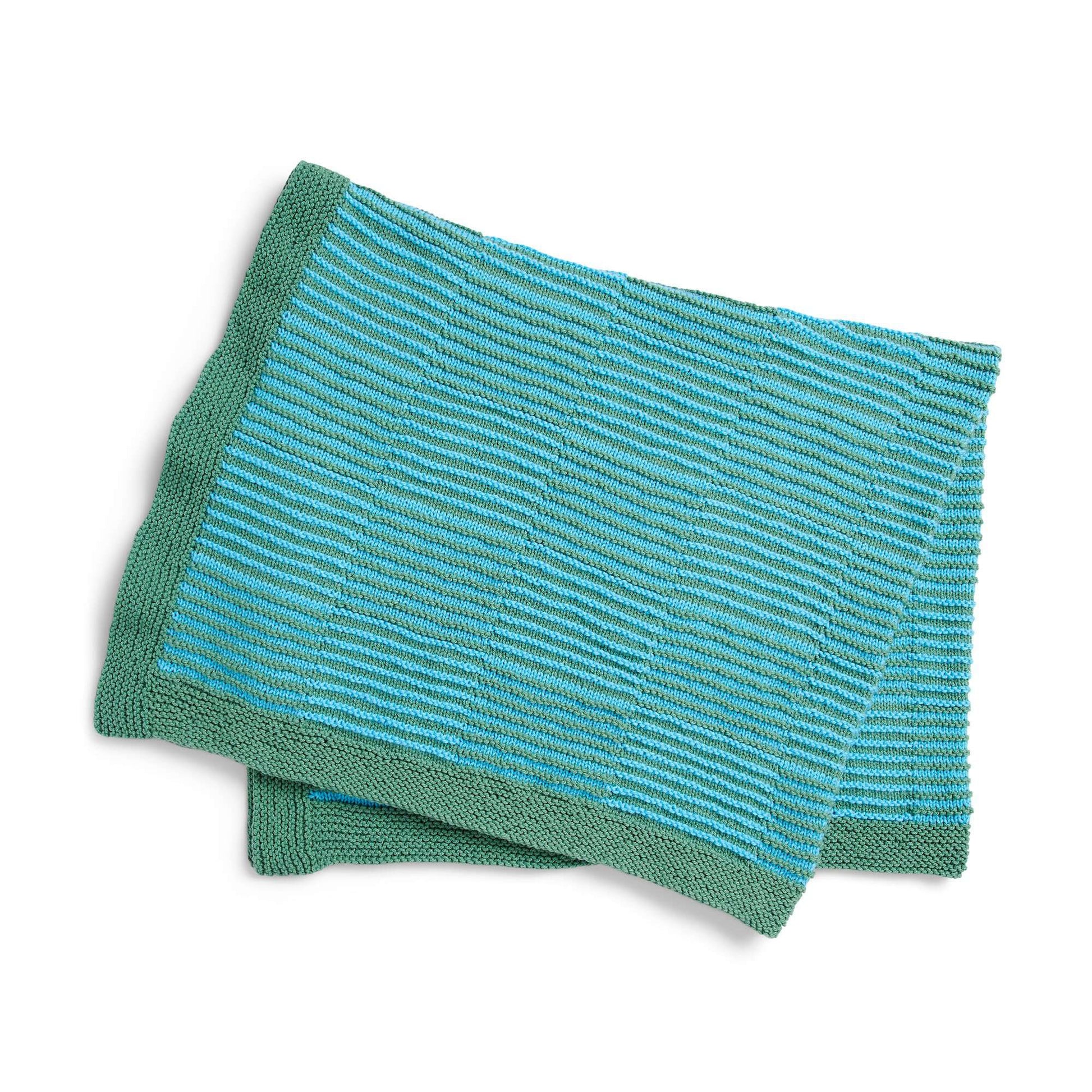 Free Caron Illusion Checks Knit Blanket Pattern