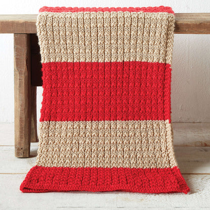 Caron Easy Breezy Knit Blanket Version 1