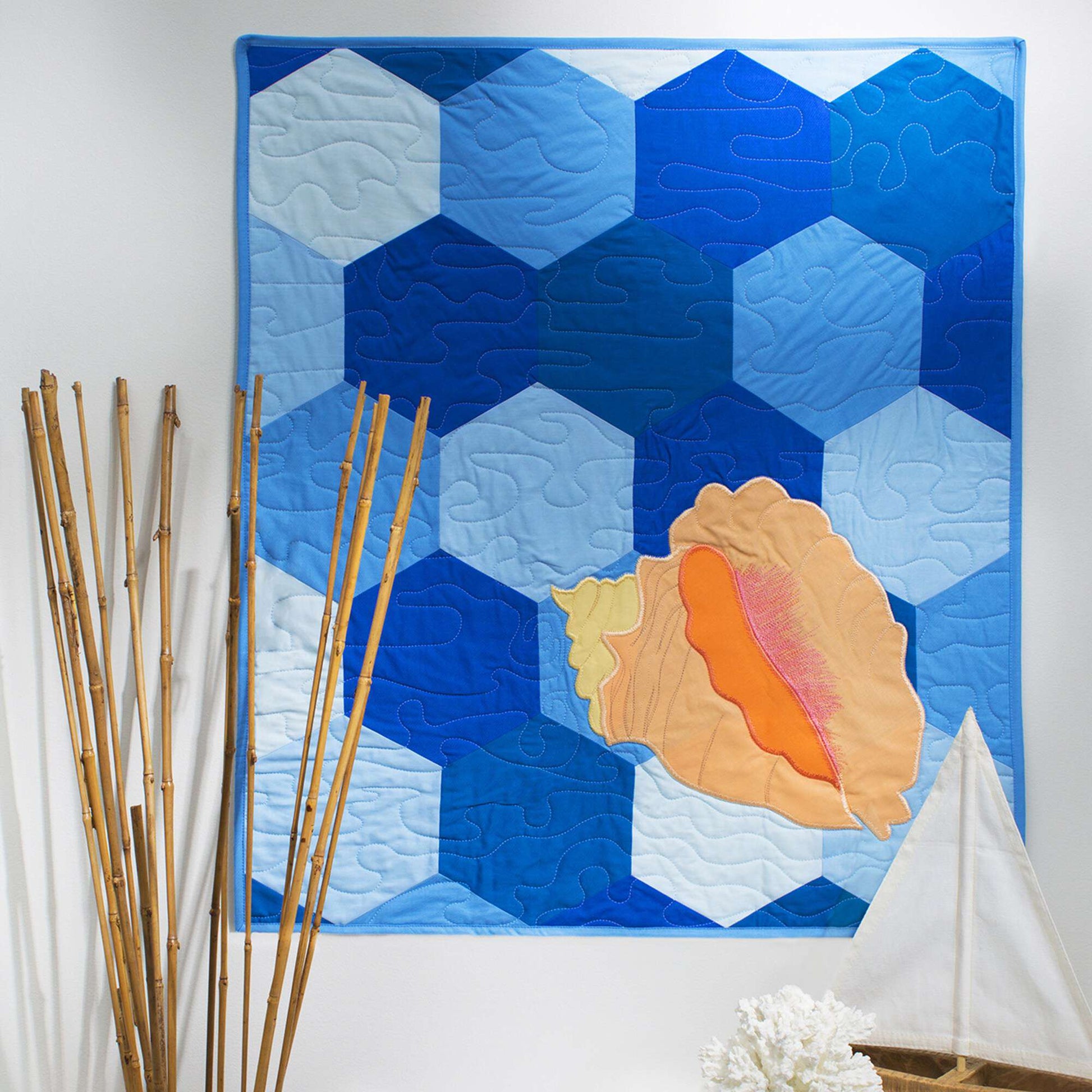 Free Coats & Clark Quilting Conch Shell Quilt Pattern