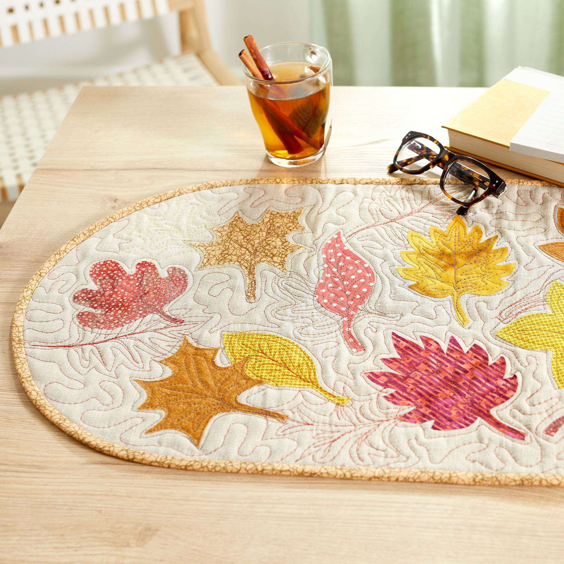 Free Coats & Clark Autumn Leaf Table Runner Sewing Pattern
