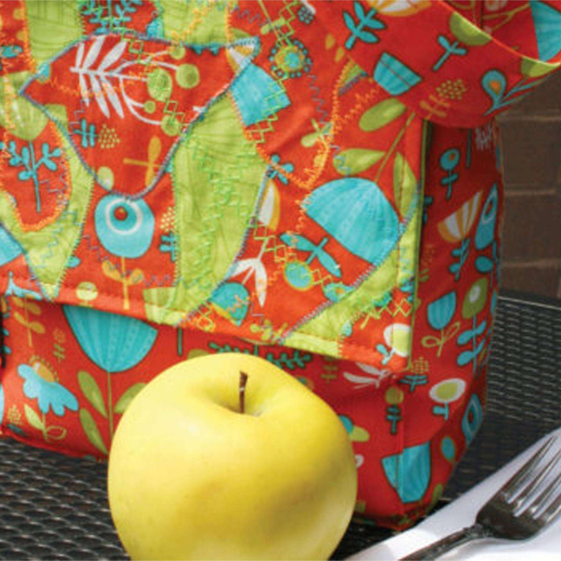 Free Coats Quilting & Clark Crazy Quilted Lunch Bag Pattern