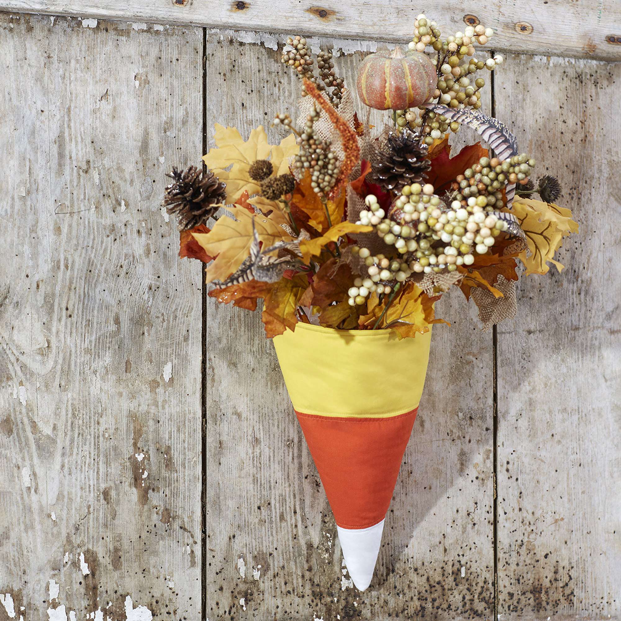 Coats & Clark Candy Corn Door Hanger Yarnspirations