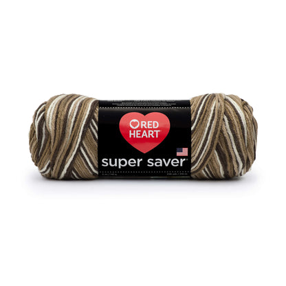 Red Heart Super Saver Yarn - Discontinued shades Shaded Brown