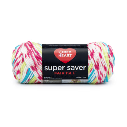 Red Heart Super Saver Fair Isle Yarn - Discontinued shades Candy