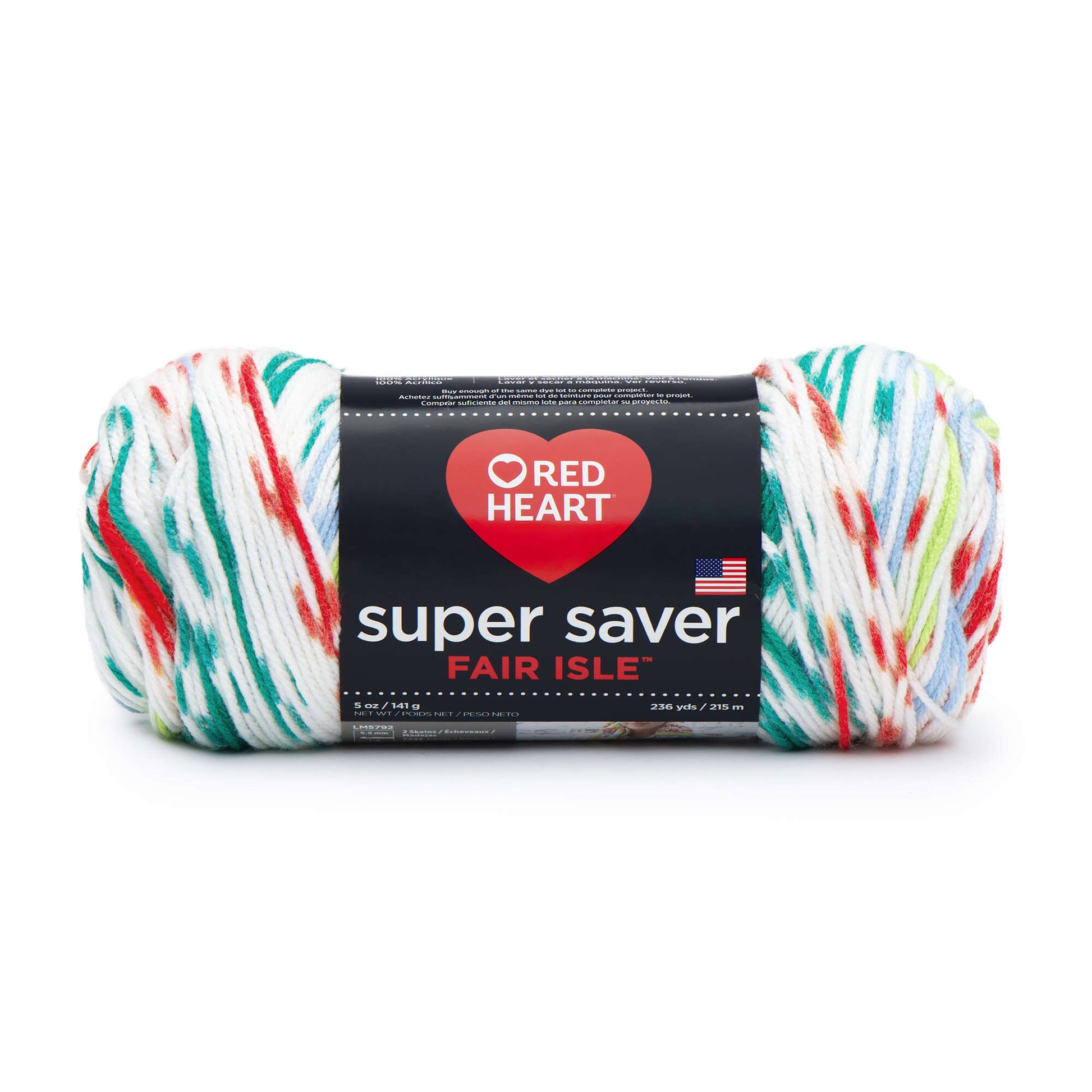 Red Heart Super Saver Fair Isle Yarn - Discontinued shades