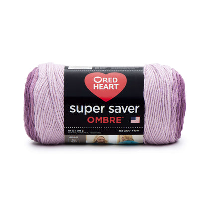 Red Heart Super Saver Ombre Yarn Purple