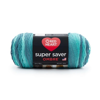 Red Heart Super Saver Ombre Yarn Blue Tiful