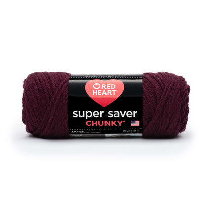Red Heart Super Saver Chunky Yarn - Clearance shades Claret