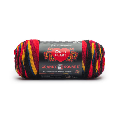 Red Heart All In One Granny Square Yarn (250g/8.8oz) Black - Moody Cherry