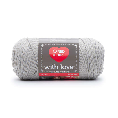Red Heart With Love Yarn Light Gray
