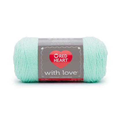 Red Heart With Love Yarn Minty