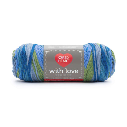 Red Heart With Love Yarn - Discontinued Shades Rainforest Stripe