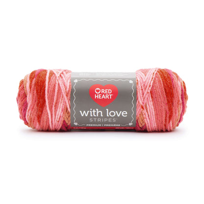 Red Heart With Love Yarn - Discontinued Shades Passion Stripe