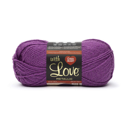 Red Heart With Love Metallic Yarn - Discontinued shades Purple