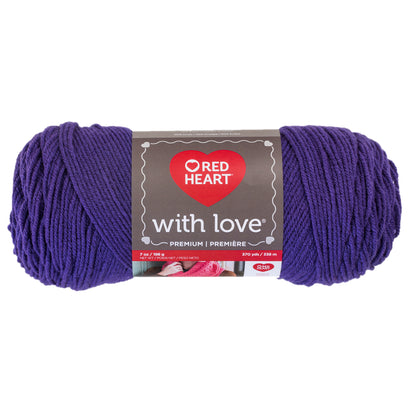 Red Heart With Love Yarn Violet