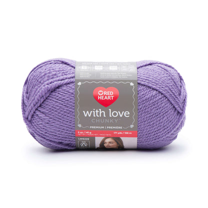 Red Heart With Love Chunky Yarn - Discontinued shades Lilac
