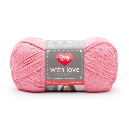 Red Heart With Love Chunky Yarn - Discontinued shades Bubblegum