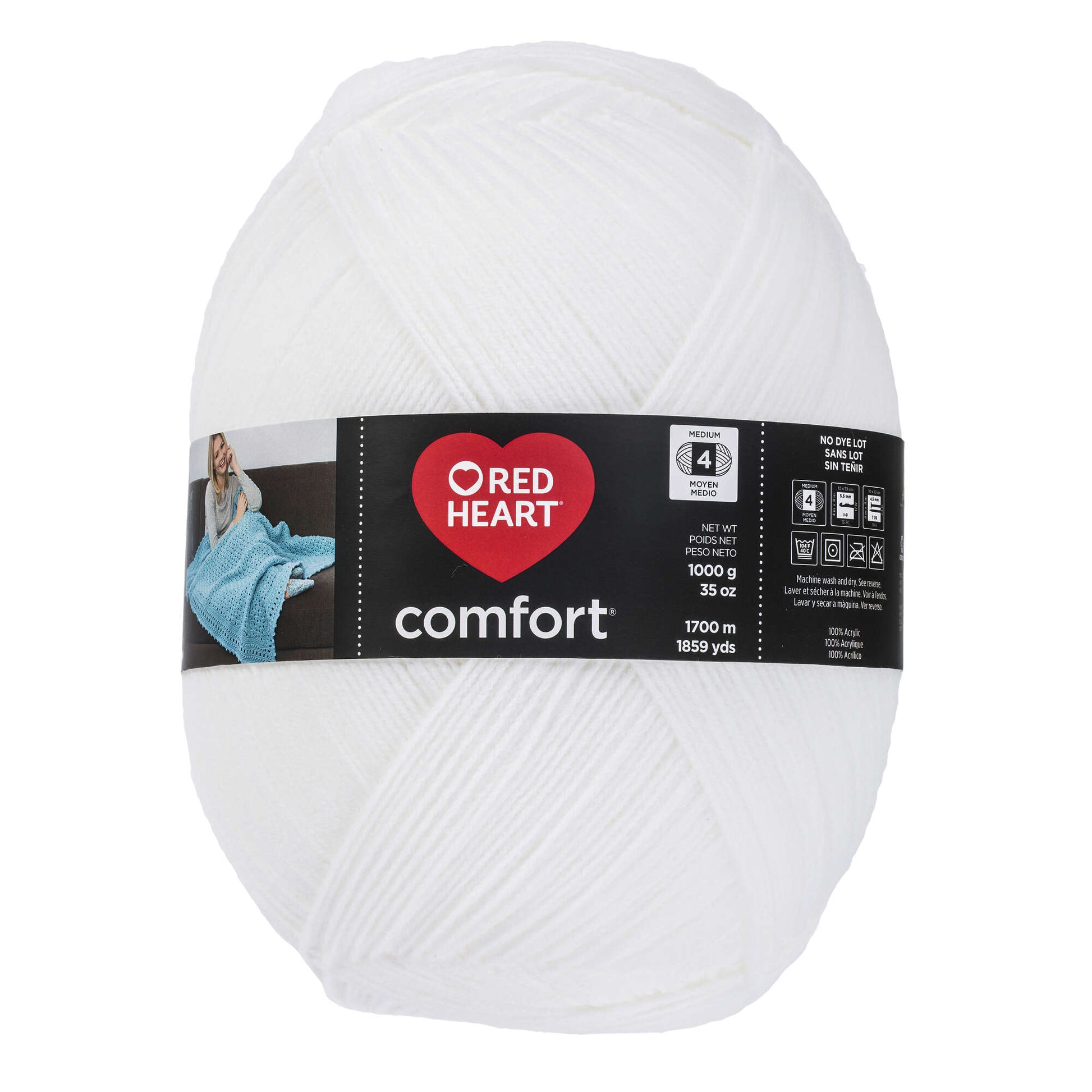 Red Heart Comfort Yarn (1000g/35.3oz) - Discontinued shades