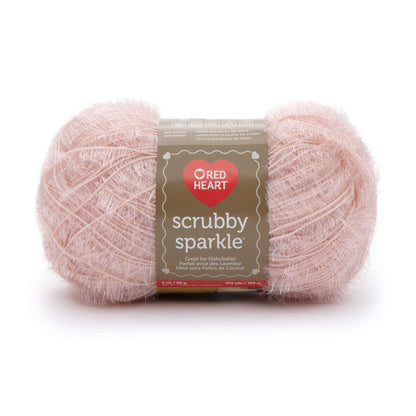 Red Heart Scrubby Sparkle Yarn - Discontinued Shades Pink Grapefruit