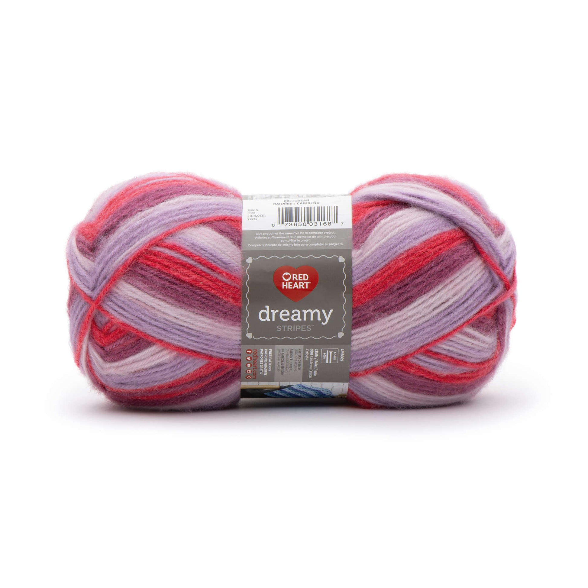 Red Heart Dreamy Stripes Yarn - Discontinued Shades